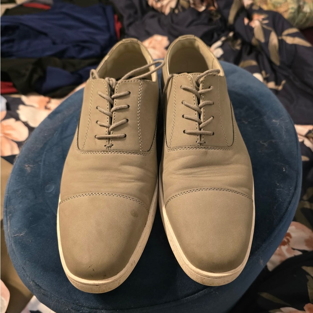 Nordstrom Men's Taupe Lace-Up Oxfords